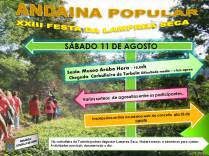 Cartel de la Caminata Popular en Arbo.