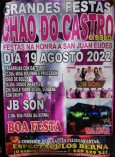 Cartel de las fiestas de Chao do Castro en O Bolo.