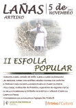 Cartel de la II Esfolla Popular de Lañas en Arteixo.