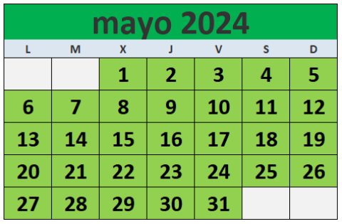 Calendario de mayo para las fiestas de Galicia 2024