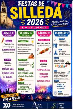 Cartel de las fiestas de Silleda 2026