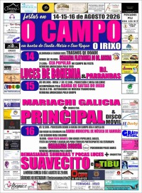 Cartel de fiestas de O Campo de Santa María y San Roque
