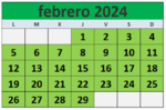 Calendario fiestas Galicia febrero 2024