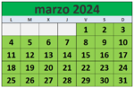 Calendario fiestas Galicia marzo 2024