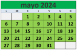 Calendario fiestas Galicia mayo 2024