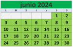 Calendario fiestas Galicia junio 2024