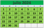 Calendario fiestas Galicia julio 2024