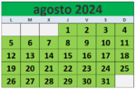 Calendario fiestas Galicia agosto 2024